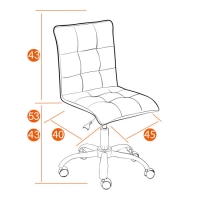 Кресло офисное Zero (малахит) флок - Изображение 1